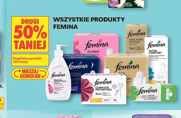 Produkty Femina promocja w Biedronka