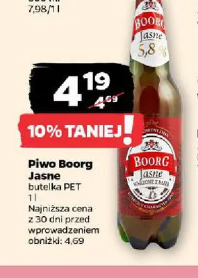 Piwo Boorg promocja w Netto