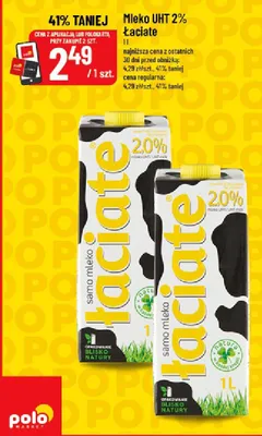 Mleko UHT 2% Łaciate promocja w POLOmarket