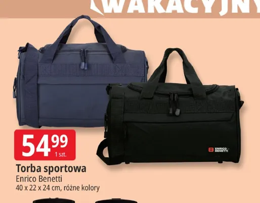 Torba sportowa Enrico Benetti promocja w Leclerc