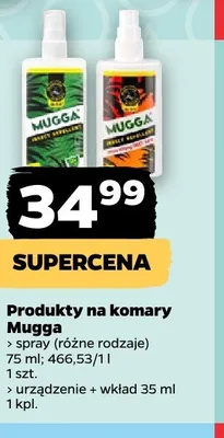 Spray na komary Mugga promocja w Netto