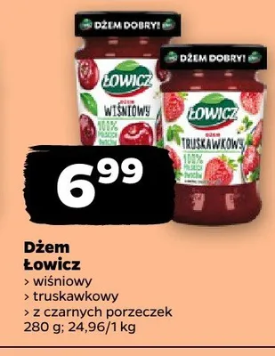 Dżem Łowicz różne rodzaje promocja w Netto