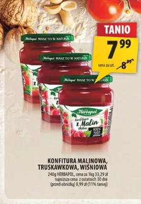 Konfitura malinowa Herbapol promocja w Arhelan