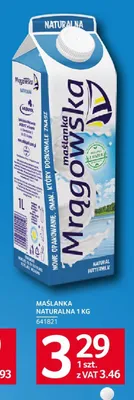 Maślanka naturalna Mlekpol Mrągowska promocja w Selgros