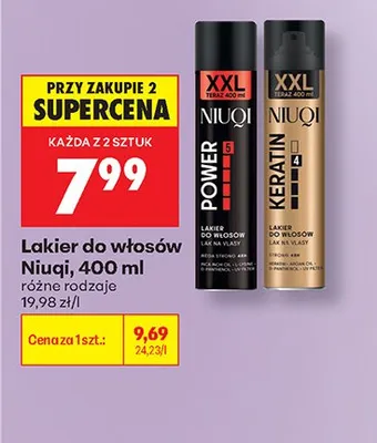 Lakier do włosów Niuqi promocja w Biedronka
