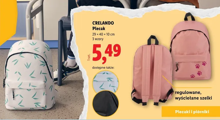 Plecak Crelando promocja w Lidl