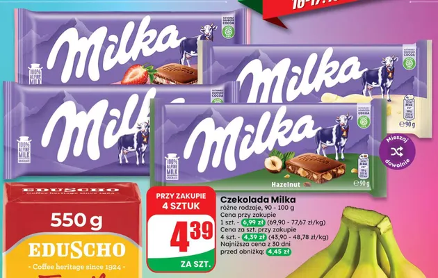 Czekolada Milka promocja w Dino