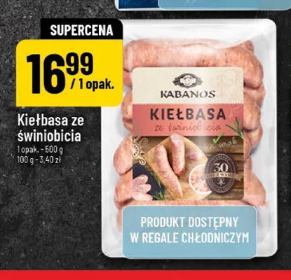 Kiełbasa ze świniobicia Kabanos promocja w POLOmarket