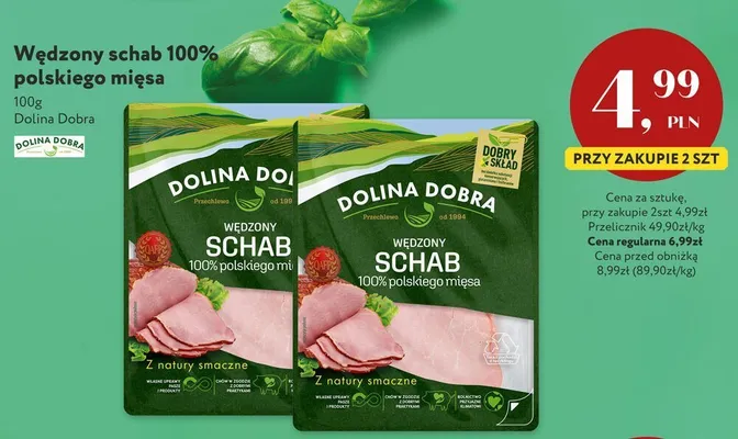 Wędzony schab Dolina Dobra promocja w Market Point