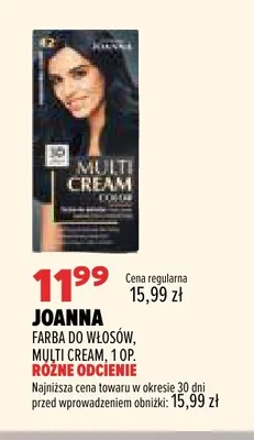Farba do włosów Multi Cream Joanna promocja w Drogerie Natura
