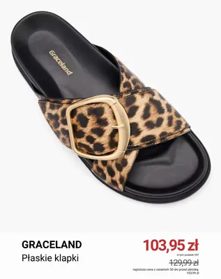 Płaskie klapki Graceland promocja w Deichmann