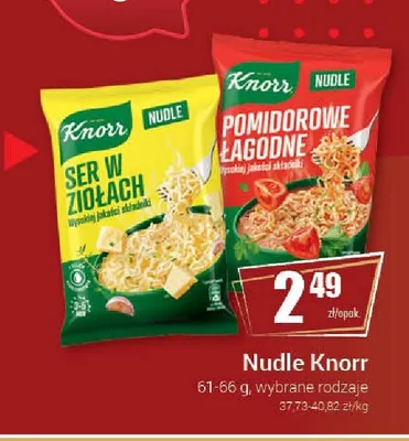 Nudle Knorr Pomidorowe Łagodne promocja w Premium Nasz Sklep