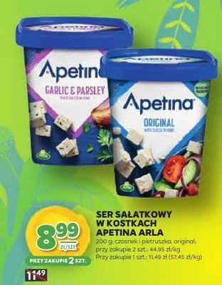 Ser sałątkowy w kostkach czosnek i pietruszka, original promocja w Stokrotka