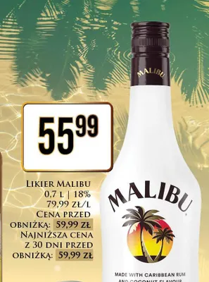 Likier Malibu promocja w Dino