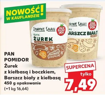 Barszcz biały z kiełbasą promocja w Kaufland