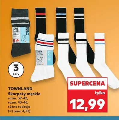 Skarpety męskie Townland promocja w Kaufland