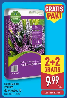 Podłoże do wrzosów Green Garden promocja w Aldi