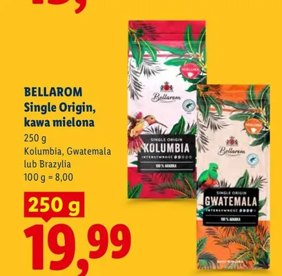 Kawa mielona Bellarom Single Origin Brazylia promocja w Lidl