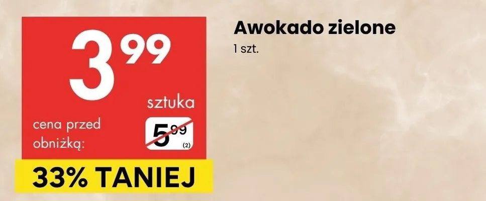 Awokado zielone promocja w Delikatesy Centrum