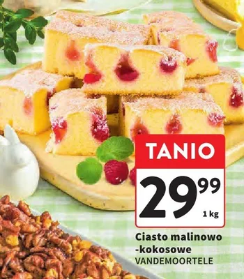 Ciasto malinowo-kokosowe promocja w Intermarche