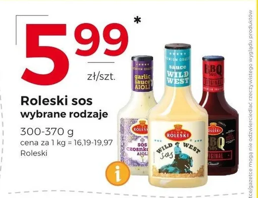 Sos BBQ Original Roleski promocja w Frac