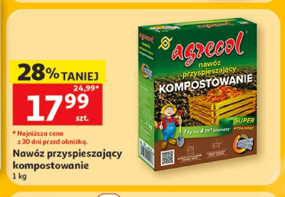 Nawóz przyspieszający kompostowanie Agrecol promocja w Auchan