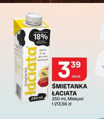 Śmietanka Łaciate 18% promocja w Chorten