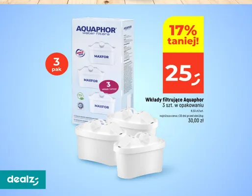Wkłady filtrujące Aquaphor Maxfor 3-pak promocja w Dealz