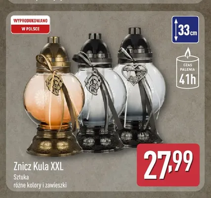 Znicz kula Xxl promocja w Aldi