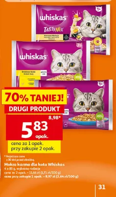 Mokra karma dla kota Whiskas Tasty Mix promocja w Auchan