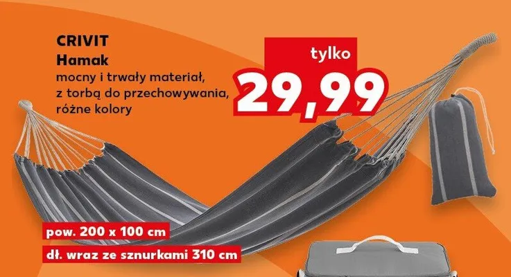 Hamak CRIVIT promocja w Kaufland