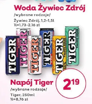 Napój Tiger promocja w Bliski