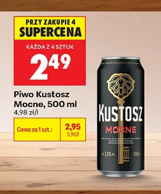 Piwo Kustosz Mocne promocja w Biedronka