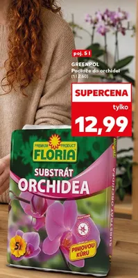 Podłoże do orchidei Greenpol Floria Substrát Orchidea promocja w Kaufland
