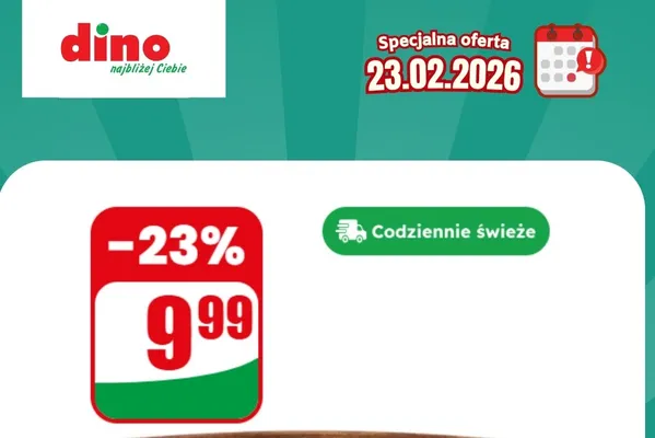 Specjalna oferta na 23.02.2026 - promocje spoza gazetki, strona 2 promocja w Dino