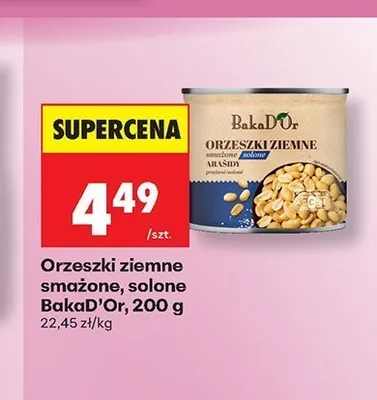 Orzeszki ziemne smażone solone BakaD'Or promocja w Biedronka