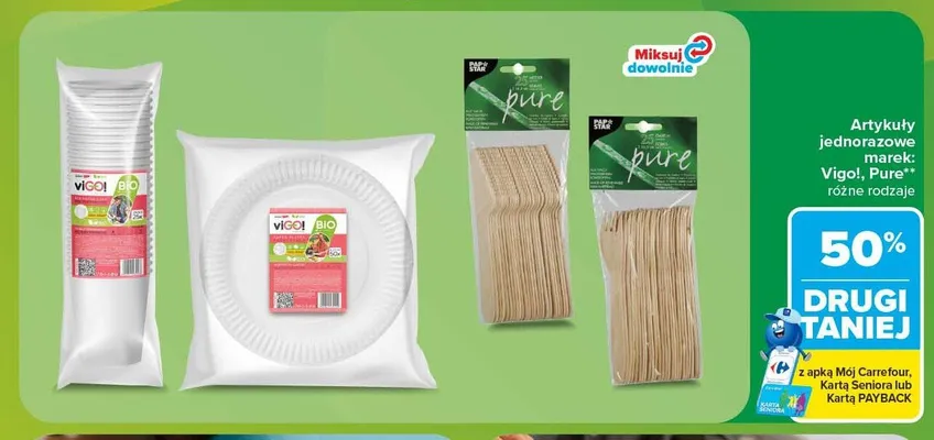 Widelce drewniane Pure promocja w Carrefour