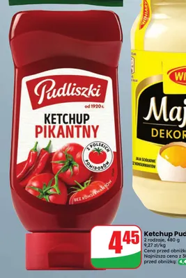 Ketchup Pudliszki promocja w Dino