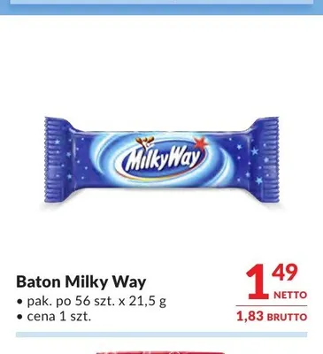 Baton Milky Way promocja w Makro