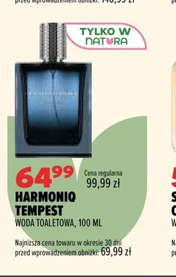 Woda toaletowa Harmoniq Tempest promocja w Drogerie Natura