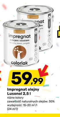 Impregnat olejny Lusonol 2,5l promocja w Bricomarche