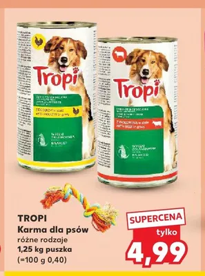 Karma dla psów Tropi z drobiem w sosie promocja w Kaufland