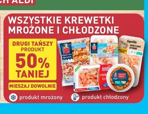 Krewetki chłodzone promocja w Aldi