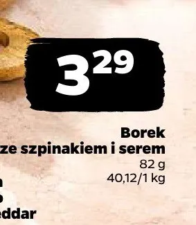 Borek ze szpinakiem i serem promocja w Netto