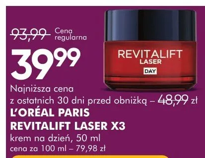 Revitalift Laser X3 krem na dzień promocja w Super-Pharm