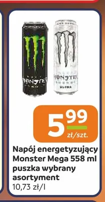 Napój energetyzujący Monster Mega promocja w Społem Częstochowa