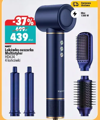 Lokówko-suszarka Multistyler HD634 4 końcówki Havit promocja w Biedronka Home