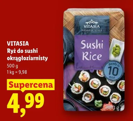 Ryż do sushi okrągłoziarnisty Vitasia Japanese Style promocja w Lidl