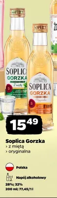 Napój alkoholowy Soplica Gorzka z miętą promocja w Netto