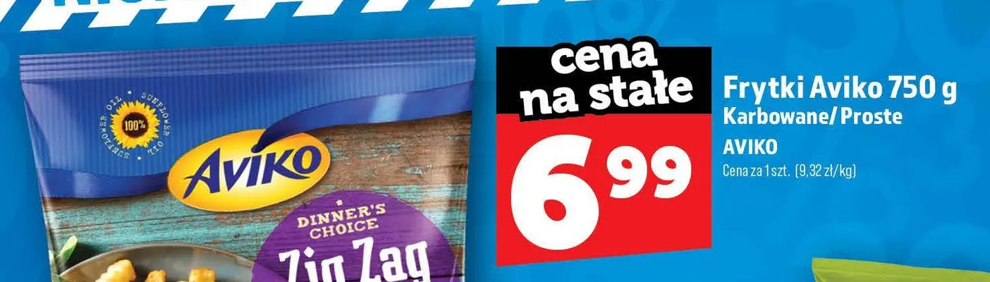 Frytki Aviko karbowane promocja w TOPAZ